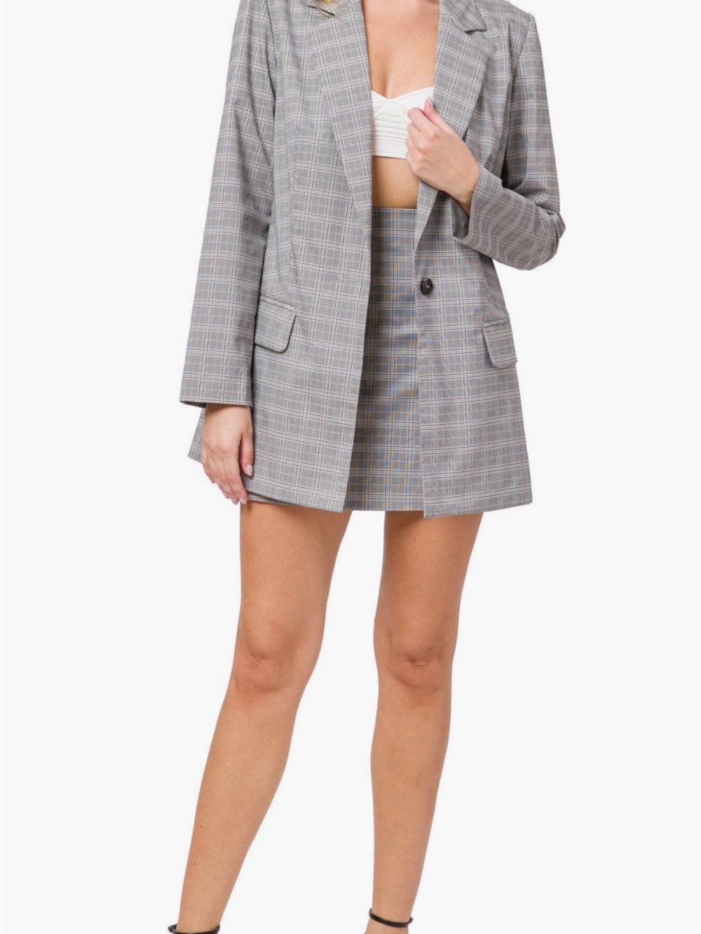 Wayf Betty plaid miniskirt